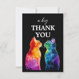 Lovely 🌈 Purrfectly Yours: Purrfectly Bedankkaart