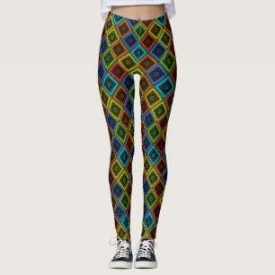Lovely Rainbow Diamonds Nice Yoga Chi Leggings