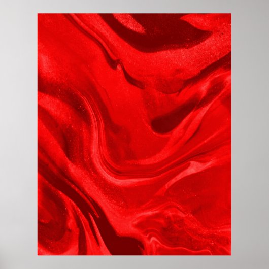 Lovely Red Aesthetic Gradient Poster (Voorkant)