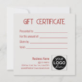 Lovely Red Bow White Heart Cadebox Cadeaubon (Achterkant)