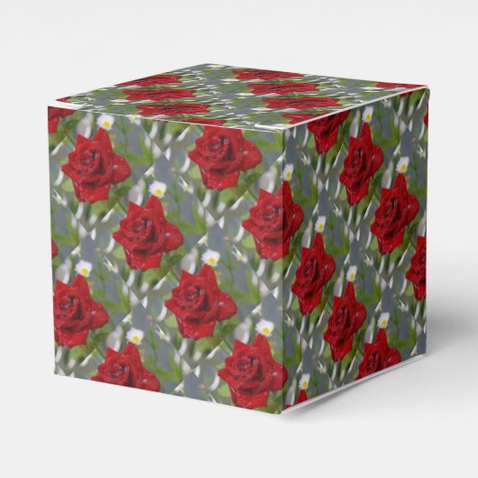 Lovely Red Rose Bedankdoosjes (Voorkant Zijde)