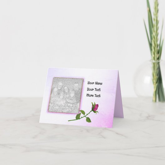 Lovely Red Rose Kaart (Voorkant)