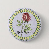 Lovely Red Rose Ronde Button 5,7 Cm (Voorkant)