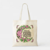 Lovely Roses Wedding Vows custom name tote bag (Achterkant)