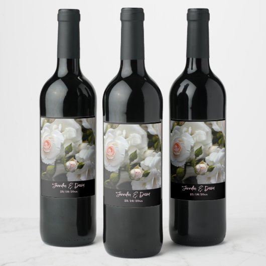 Lovely Roses Wine Bottle Labels Wijn Etiket (Flessen)