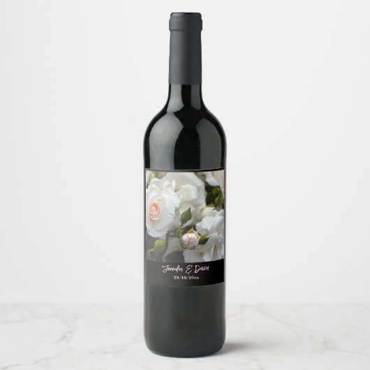 Lovely Roses Wine Bottle Labels Wijn Etiket (Voorkant)
