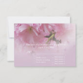 Lovely roze cherry blossom spring bruiloft RSVP (Voorkant)