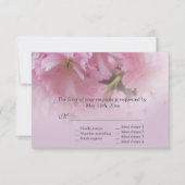Lovely roze cherry blossom spring bruiloft RSVP (Voorkant)