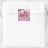 Lovely roze cherry blossom spring bruiloft sticker (Tas)
