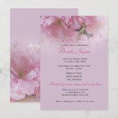 Lovely roze cherry blossom spring vrijgezellenfees kaart (Voorkant / Achterkant)