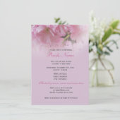 Lovely roze cherry blossom spring vrijgezellenfees kaart (Staand voorkant)