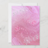 Lovely Roze en Floral Bridal Shower Uitnodiging (Achterkant)