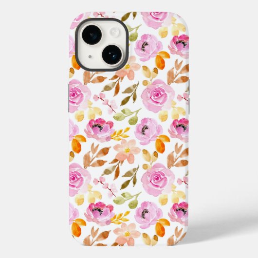 Lovely roze Flowers Case-Mate iPhone Case (Achterkant)