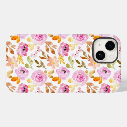 Lovely roze Flowers Case-Mate iPhone Case (Achterkant (horizontaal))