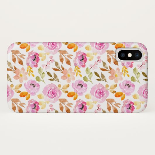 Lovely roze Flowers Case-Mate iPhone Case (Achterkant (horizontaal))