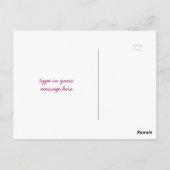 Lovely roze Fuchsia Cosmos Flower Field Sunlight Briefkaart (Achterkant)