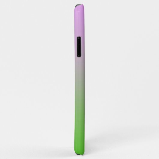 Lovely roze Green Hearts Modern Abstract Fractal Case-Mate iPhone Case (Achterkant/rechts)