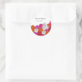 Lovely Rozen Wedding sticker-2 Ronde Sticker (Tas)