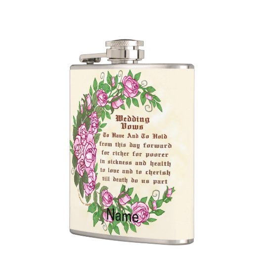 Lovely Rozen Wedding Vows Heupfles (Links)