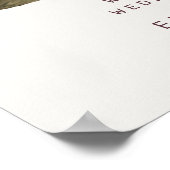 Lovely Rustic Pink Tones Church Wedding Poster (Hoek)