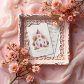 Lovely Rustic Pink Tones Church Wedding Programmakaart