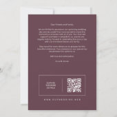 Lovely Rustic Pink Tones Church Wedding QR Save The Date (Achterkant)