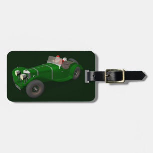 Lovely Santa Claus Jaguar SS 90-chauffeur Bagagelabel