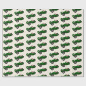 Lovely Santa Claus Jaguar SS 90-chauffeur Cadeaupapier (Vlak)