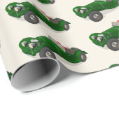 Lovely Santa Claus Jaguar SS 90-chauffeur Cadeaupapier (Rol Hoek)