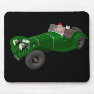 Lovely Santa Claus Jaguar SS 90-chauffeur Muismat