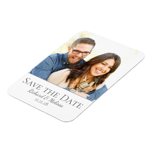 Lovely Save the Date Photo Magneet (Linkerzijde)