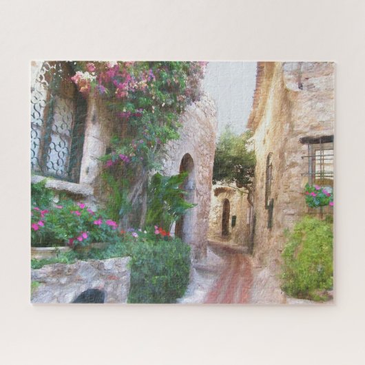 Lovely Schilderachtig Street in Provence Frankrijk Legpuzzel (Horizontaal)
