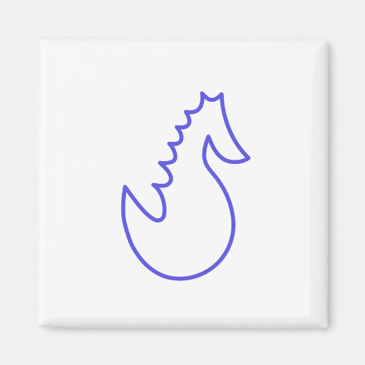 Lovely Seahorse Magneet (Voorkant)