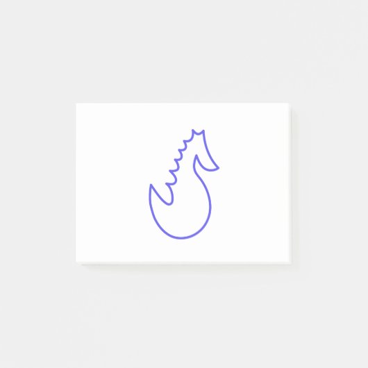 Lovely Seahorse Post-it® Notes (Voorkant)