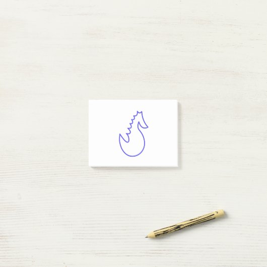 Lovely Seahorse Post-it® Notes (Op bureau)