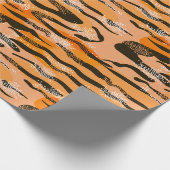 Lovely seamless tiger pattern,peach colour cadeaupapier (Hoek)