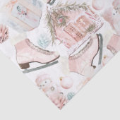 Lovely Shabby Chic Pink-kerstpatroon Tissuepapier (Detail)