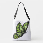 Lovely Shamrock Butterfly Cross Body Canvas tas (Achterkant)