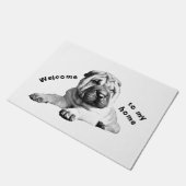 Lovely Shar Pei Doormat Deurmat (Schuin)