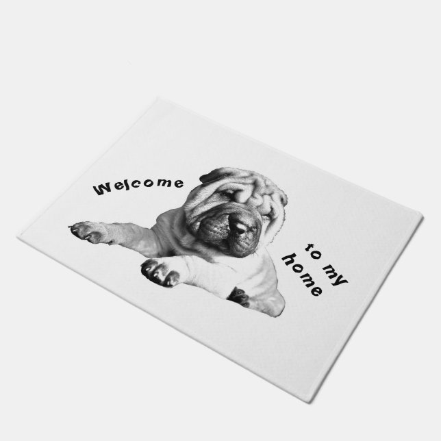 Lovely Shar Pei Doormat Deurmat (Schuin)