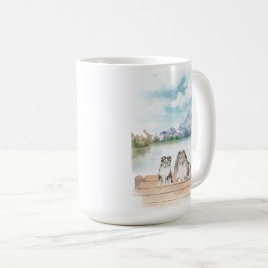 Lovely Shetland Sheepdogs mok (Voorkant rechts)