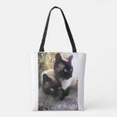 Lovely siamese tote bag (Achterkant)