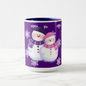Lovely Snowman Couple Mok (Midden)
