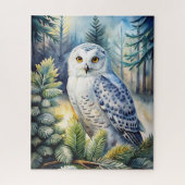 Lovely Snowy Owl Legpuzzel (Verticaal)