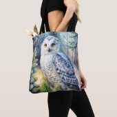 Lovely Snowy Owl Tote Bag (Dichtbij)