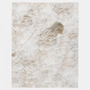 LOVELY SOFT CURLY DOG FUR BLANKET FLEECE DEKEN