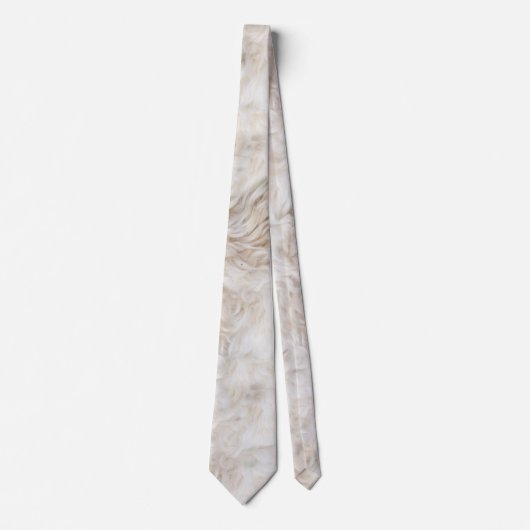 LOVELY SOFT CURLY DOG FUR STROPDAS (Voorkant)