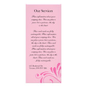 Lovely Spa en Nail Technicia-rackkaart Reclamekaart (Achterkant)