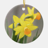 Lovely Spring Daffodils Keramisch Ornament (Voorkant)