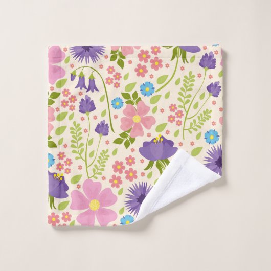 Lovely Spring Flowers Bad Handdoek (Wasdoekje)